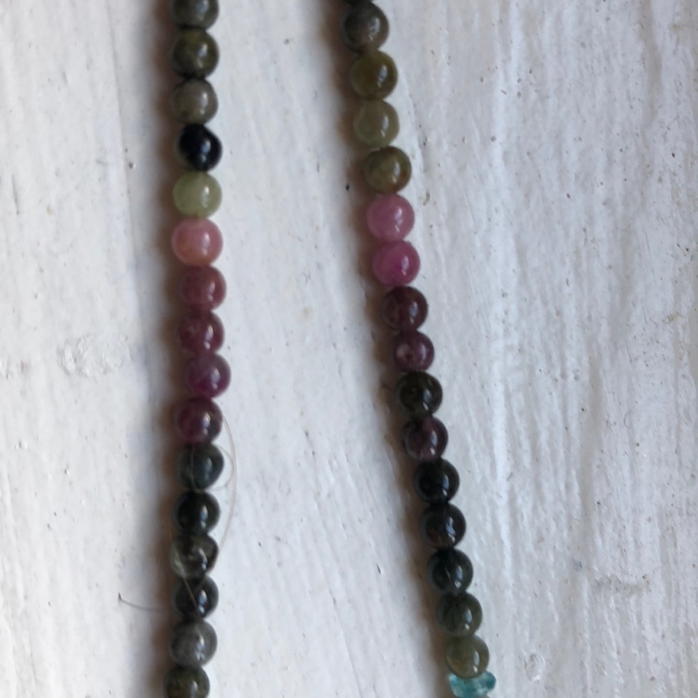 Multi gem necklace - Picture 3 of 4